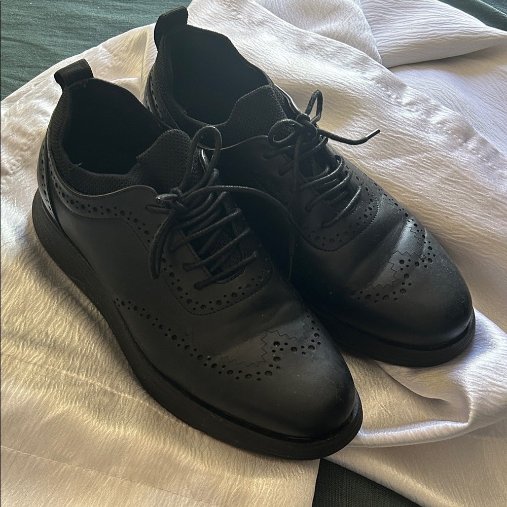 🆕 Black Oxford sneaker shoes men 9.5 Bruno marc